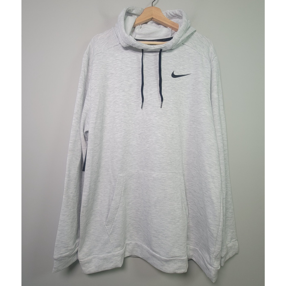 NWT Nike Dri-FIT Mens XL Hoodie Sweatshirt Gray Pullover Silky Smooth